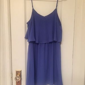 Cute Blue Chiffon Dress
